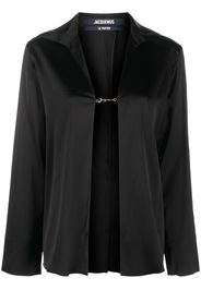 Jacquemus Notte logo plaque blouse - Nero