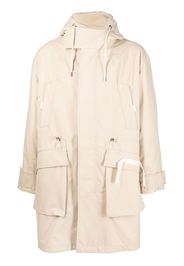 Jacquemus embroidered-logo zip-fastening coat - Toni neutri