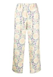 Jacquemus floral-print straight-leg trousers - Giallo