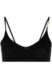 Jacquemus La Bandeau Pralu knit bralette - Nero