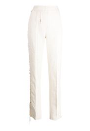 Jacquemus Le Pantalon Tibau Brodé tailored trousers - Bianco