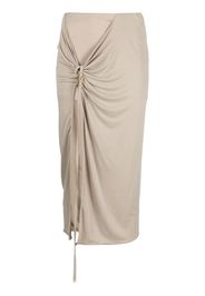 Jacquemus La jupe pareo Croissant midi skirt - Grigio