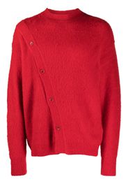 Jacquemus Cardigan La Pau asimmetrico - Rosso