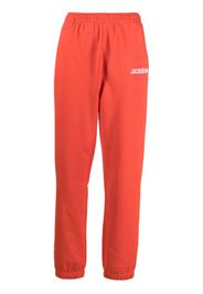 Jacquemus Le Jogging organic-cotton track pants - Rosso