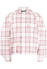 Jacquemus checked cotton jacket - Bianco