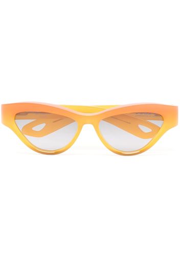 Jacques Marie Mage Slade cat-eye frame sunglasses - Arancione