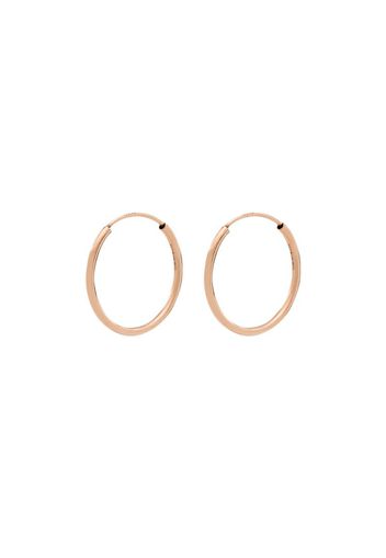 14kt rose gold hoop earrings