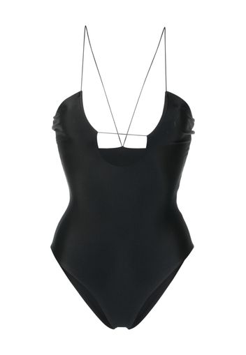 JADE Swim cut-out round-neck swimsuit - Nero