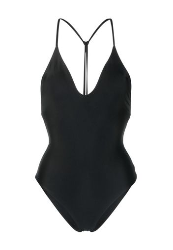 JADE Swim V-neck backless swimsuit - Nero