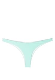 JADE Swim terry cloth-effect bikini bottoms - Verde