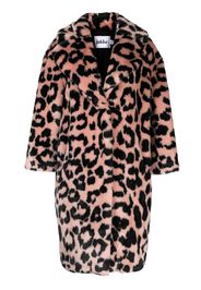 Jakke tiger-print faux fur coat - Nero