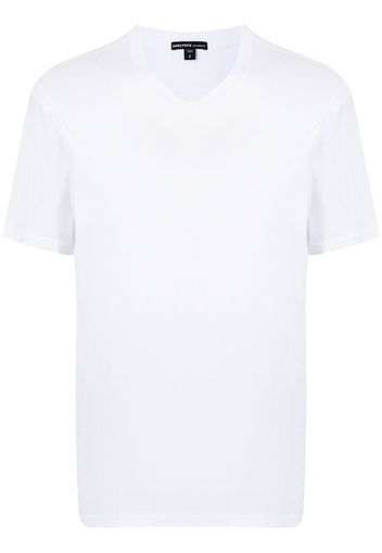 James Perse T-shirt Luxe Lotus con scollo a V - Bianco