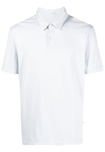 James Perse short-sleeved cotton polo shirt - Blu