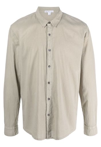 James Perse long-sleeve cotton shirt - Grigio