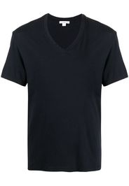 James Perse T-shirt con scollo a V - Blu