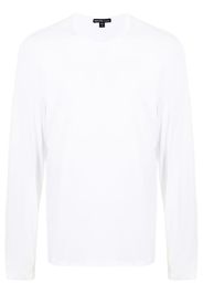 James Perse Top a girocollo Luxe Lotus - Bianco