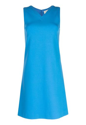 JANE Riva V-neck sleeveless minidress - Blu