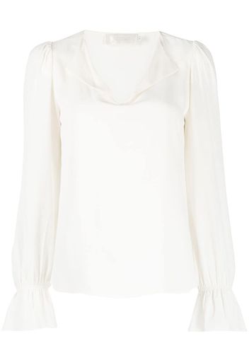 JANE Robbie V-neck blouse - Bianco