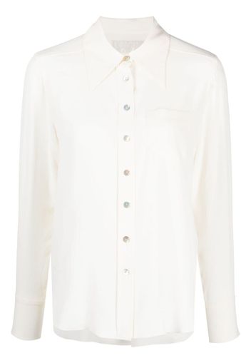 JANE Parker pointed-collar shirt - Bianco