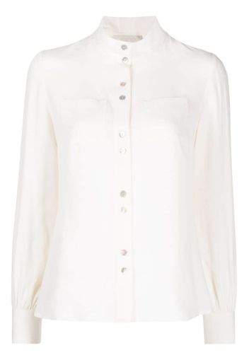 JANE Regent high neck blouse - Bianco