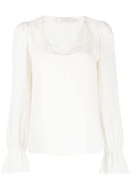 JANE Robbie V-neck blouse - Bianco