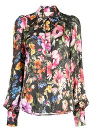 JANE Ramona floral-print shirt - Nero