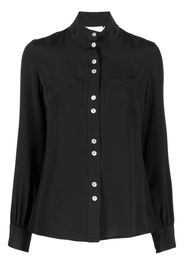 JANE Regent high neck blouse - BLACK