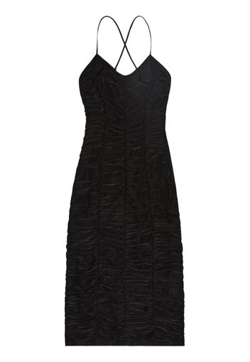 Jason Wu ruched sleeveless midi dress - Nero