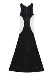 Jason Wu V-neck sleeveless macramé dress - Nero