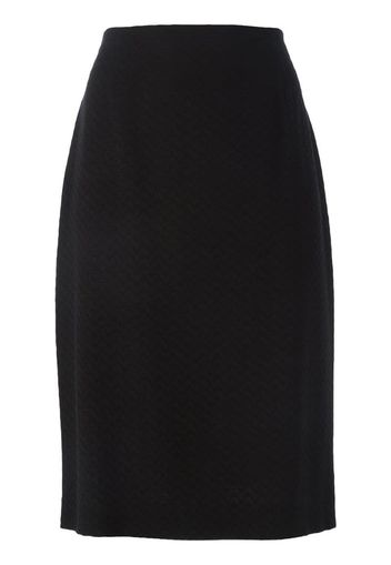 chevron knee length skirt