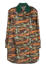 Jean Paul Gaultier Pre-Owned Cappotto doppiopetto con stampa camouflage anni '90 - Verde