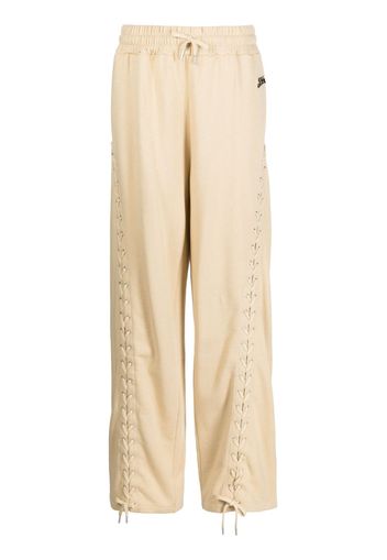 Jean Paul Gaultier Pantaloni sportivi con lacci - Marrone