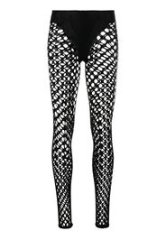 Jean Paul Gaultier Leggings traforati - Nero