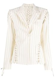 Jean Paul Gaultier Blazer a righe - Toni neutri