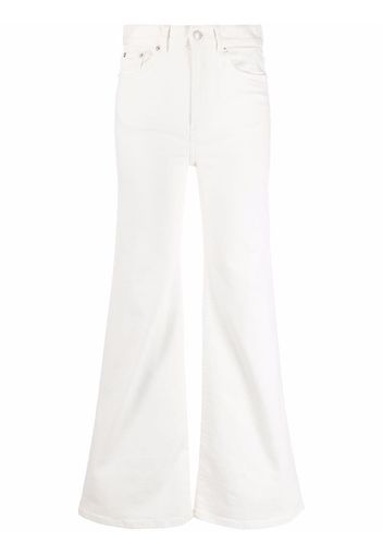 Jeanerica Jeans svasati a vita alta - Bianco