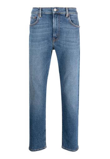 Jeanerica stretch organic-cotton tapered-leg jeans - Blu