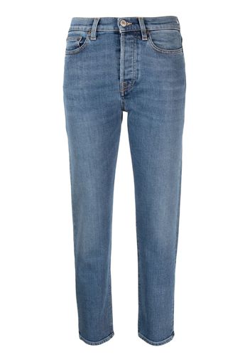 Jeanerica Classic high-waisted cropped jeans - Blu