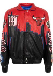 Jeff Hamilton Bulls 3Peat Leather Jacket - Nero