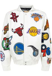 Jeff Hamilton x NBA College bomber jacket - Bianco