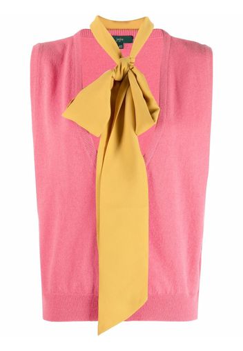 Jejia knot-detail knit vest - Rosa