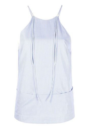 Jejia striped cotton tank - Blu