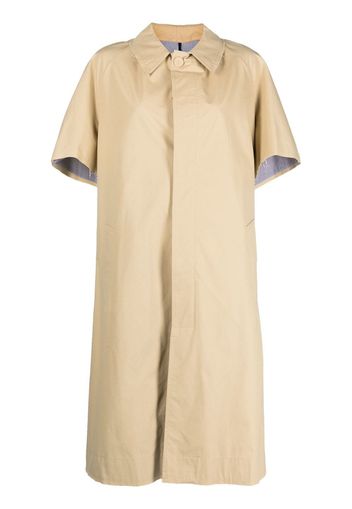 Jejia contrast-rear-panel trench coat - Toni neutri