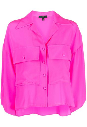 Jejia cropped silk shirt - Rosa