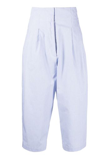 Jejia Sophie striped cropped trousers - Blu