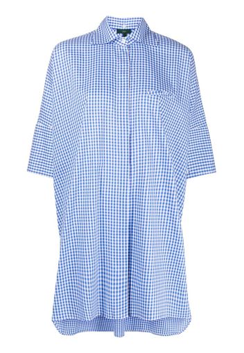 Jejia checked short-sleeve shirt - Blu