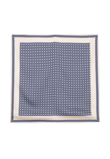 Jejia geometric-print square scarf - Blu