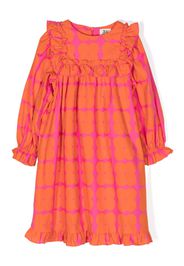 JELLYMALLOW ruffle-trim checked dress - Rosa