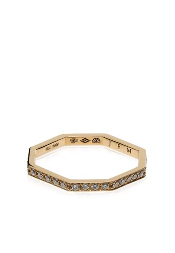 JEM Octagon diamond paved ring - Oro