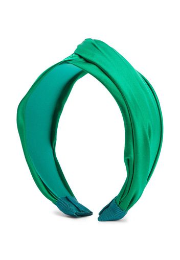 Jennifer Behr JBEHR EMERALD GRN SILK TWST HDBND - Verde