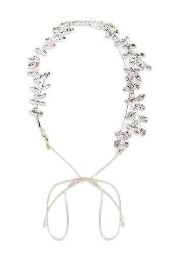 Jennifer Behr crystal-embellished headband - Argento